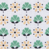 Green and Yellow Floral Printed Cotton Woven - Detail | Mood Fabrics