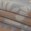 Famous NYC Designer Lavender, Vanilla Cream and White Daisies Silk Charmeuse - Folded | Mood Fabrics