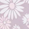 Famous NYC Designer Icy Pale Taupe Daisies Silk Charmeuse - Detail | Mood Fabrics