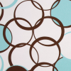 Aqua-Teal Geometric Cotton Twill Print | Mood Fabrics