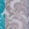 Silver, Purple and Aqua Striped/Floral Cut Velvet - Detail | Mood Fabrics