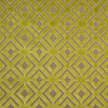Chartreuse Geometric Cut Velvet | Mood Fabrics