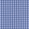Blue and Navy Checked Cotton Shirting - Detail | Mood Fabrics