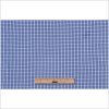 Blue and Navy Checked Cotton Shirting - Full | Mood Fabrics