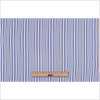 Denim Blue/Canary Yellow Striped Cotton Shirting - Full | Mood Fabrics