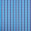 Turquoise/Navy Checkered Cotton Shirting | Mood Fabrics