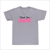 Grey and Pink Thank You Mood T-Shirt | Mood Fabrics