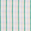 Green and Yellow Lightweight Checked Cotton Shirting - Detail | Mood Fabrics