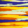 Golden Yellow & Bright Purple Streaks Cotton Jersey Print | Mood Fabrics