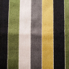 Green/Gray Striped Polyester Blended Velvet | Mood Fabrics