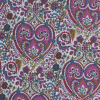 Mauve Hearts Cotton Voile - Detail | Mood Fabrics