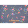 Famous Designer Navy and Pink Cherries Silk Chiffon - Full | Mood Fabrics