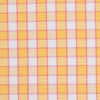 Citrus Yellow and Cotton Candy Pink Checked Handwoven Cotton - Detail | Mood Fabrics