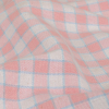 Baby Pink and Blue Checked Handwoven Cotton - Detail | Mood Fabrics