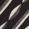 Famous NY Designer Black, Pale Gold and Gray Print Cotton Sateen - Detail | Mood Fabrics