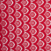 Red Scallop Pattern Viscose-Blend Lace | Mood Fabrics
