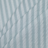 Famous NYC Designer Blue Glass Diagonal Striped Polyester Brocade - Folded | Mood Fabrics