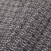 Theory Black and Ivory Wool Blend - Folded | Mood Fabrics