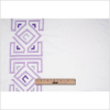Lupine Purple and White Embroidered Panel Cotton Voile - Full | Mood Fabrics