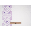 Lupine Purple and White Embroidered Panel Linen - Full | Mood Fabrics