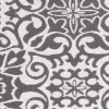 Metallic Silver, White, and Black Stretch Acrylic Brocade - Detail | Mood Fabrics