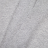 Heathered Gray and White Striped Cotton-Polyester Jersey - Folded | Mood Fabrics