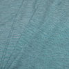 Heathered Gray and Peacock Blue Striped Cotton-Polyester Jersey - Folded | Mood Fabrics
