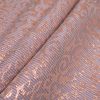 Metallic Copper and Lilac Polyester Brocade - Folded | Mood Fabrics