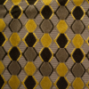 Turkish Green/Brown Geometric Velvet | Mood Fabrics