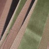 Turkish Green/Pink Striped Velvet - Folded | Mood Fabrics