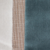 Turkish Blue/Gray Striped Velvet - Detail | Mood Fabrics