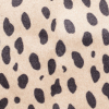 Metallic Frosted Almond Cheetah Printed Faux Fur - Detail | Mood Fabrics
