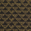 Black/Yellow Geometric Italian Wool-Polyester Boucle - Detail | Mood Fabrics