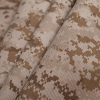 Tan/Brown Digital Camouflage Printed Polyester Canvas - Folded | Mood Fabrics