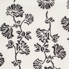 Antique White/Black Floral Silk Crepe de Chine - Detail | Mood Fabrics