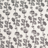 Antique White/Black Floral Silk Crepe de Chine | Mood Fabrics