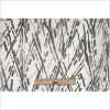 Carolina Herrera White/Black/Green Abstract Silk Organza - Full | Mood Fabrics