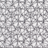 Black/White Abstract Geometric Stretch Cotton Print - Detail | Mood Fabrics