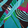 Blue/Green/Pink Abstract Geometric Viscose Jersey - Folded | Mood Fabrics