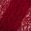 Red Scallop-Edged Stretch Lace - Folded | Mood Fabrics