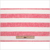 Red/Soft White Striped Cotton Woven - Full | Mood Fabrics
