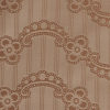 Nougat/Hazel Floral Striped Acetate Lining - Detail | Mood Fabrics