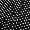 Black/White Polka Dotted Stretch Cotton Twill - Folded | Mood Fabrics