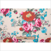 Cashmere Colored Floral Printed Cotton Sateen - Full | Mood Fabrics