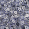 Twilight Purple Floral Cotton Poplin Print - Folded | Mood Fabrics