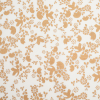 Metallic Gold Floral Printed Cotton Voile | Mood Fabrics