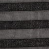 Black Novelty Striped Stretch Mesh - Detail | Mood Fabrics