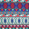 Veridian Green Geometric Polyester Jersey Knit | Mood Fabrics