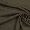 Olive Polyester-Rayon Stretch French Terry Cloth | Mood Fabrics
