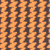 Italian Burnt Orange/Black Double-Faced Wool-Poly Coating - Detail | Mood Fabrics
